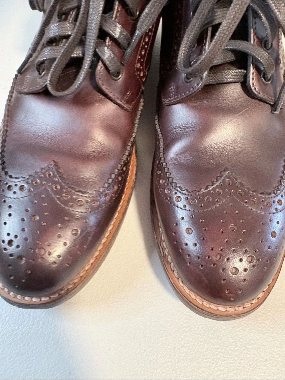 Thursday Boot Company Wingtip Color #77 Leather Brogue Boots Men’s 8